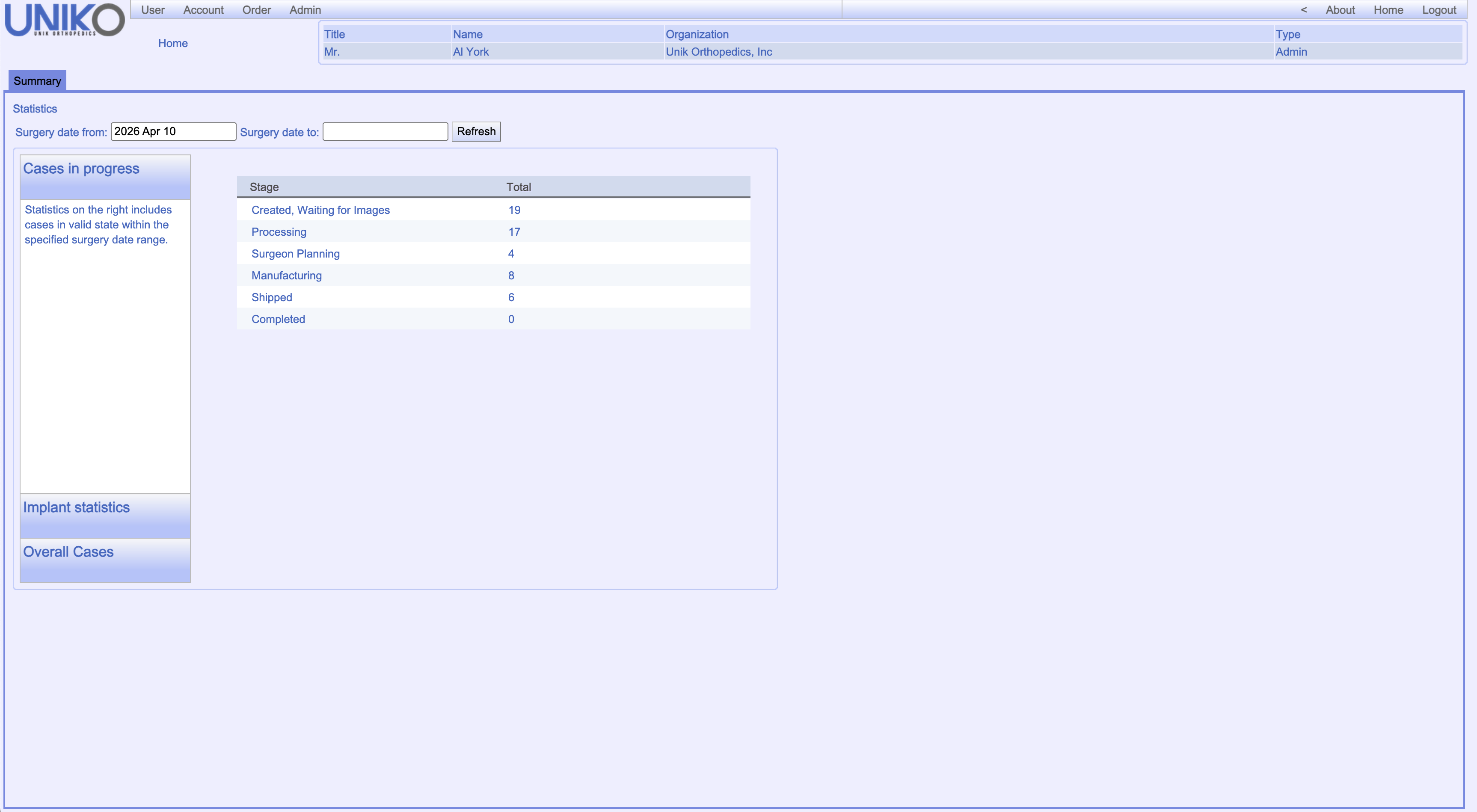 Surgical Order Management System